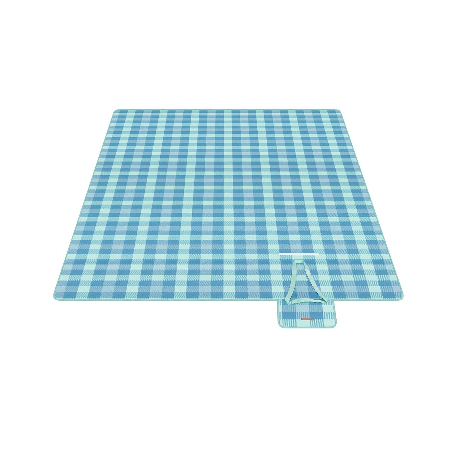 Picnic Blanket - Green and Blue - Waterproof