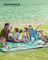 Large Waterproof Picnic Blanket - Fabric - Fern Pattern and Green - Machine Washable and Foldable
