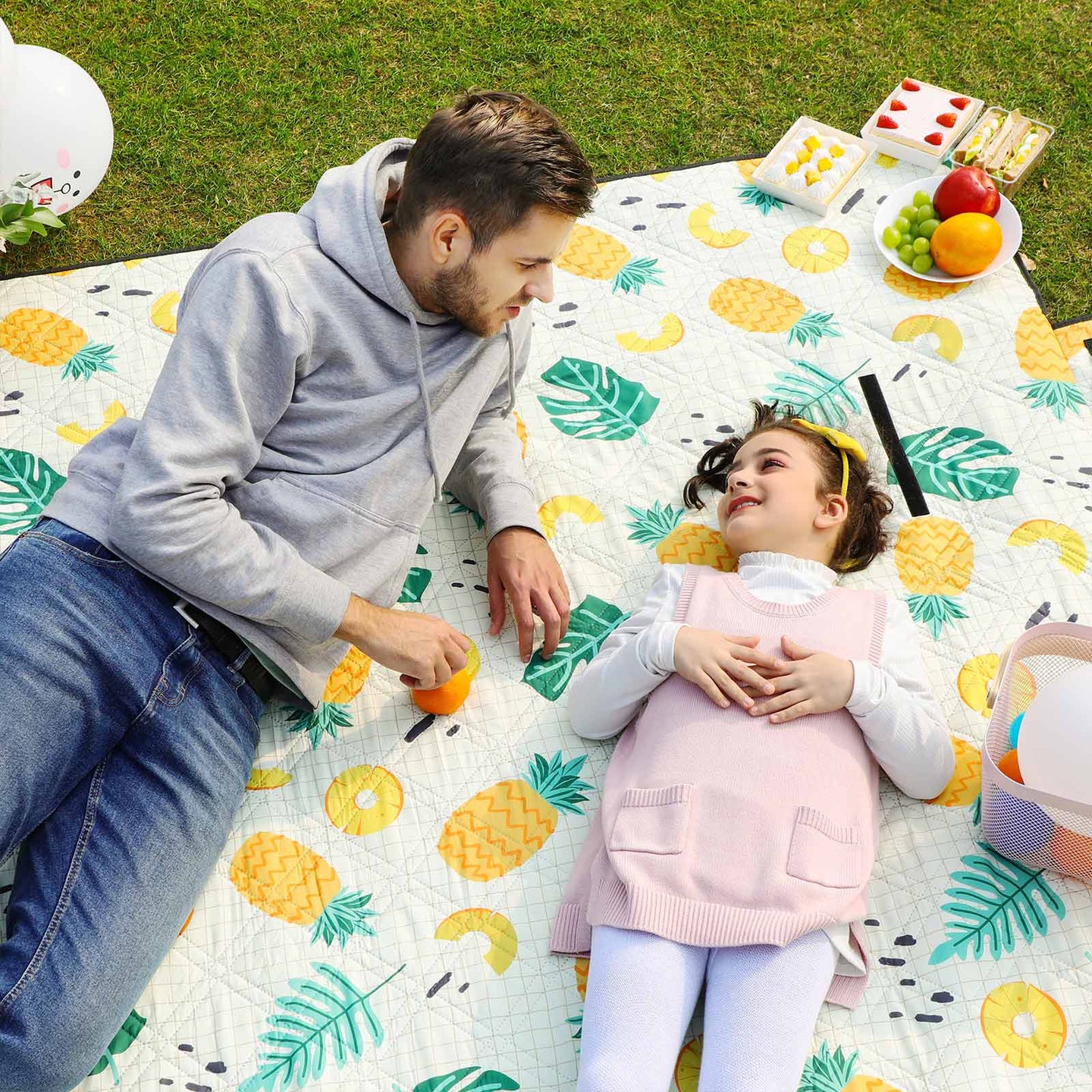 Picnic Blanket - Fabric - Blue - Waterproof