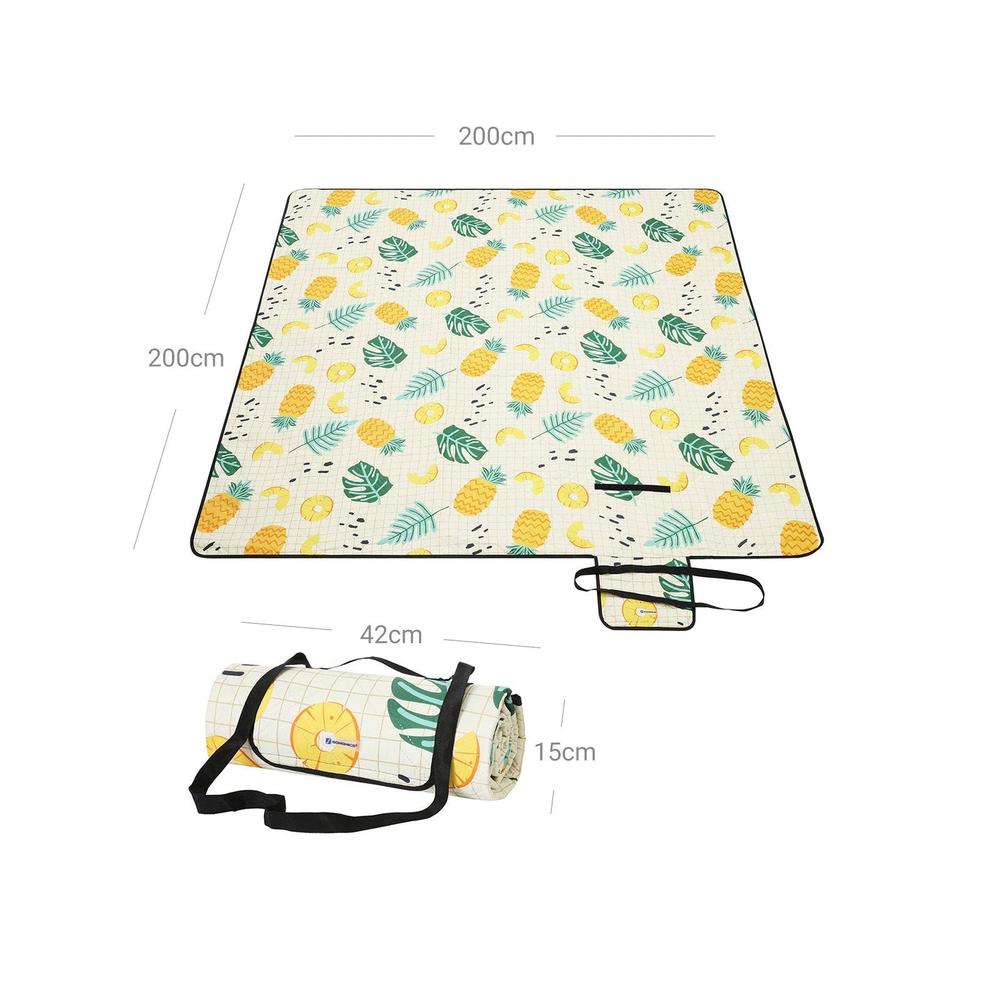 Picnic Blanket - Fabric - Blue - Waterproof