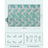 Large Waterproof Picnic Blanket - Fabric - Fern Pattern and Grey - Foldable and Machine Washable