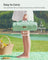 Picnic Blanket - 300 x 200 cm - Fabric - Mint Green with Leaf Pattern