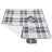 Picnic Blanket - Fabric - Grey and White - Large Waterproof Outdoor Mat