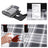 Picnic Blanket - Fabric - Grey and White - Large Waterproof Outdoor Mat