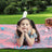 Large Picnic Blanket - Waterproof Fabric - Multicolor Lemon Pattern - Foldable and Machine Washable