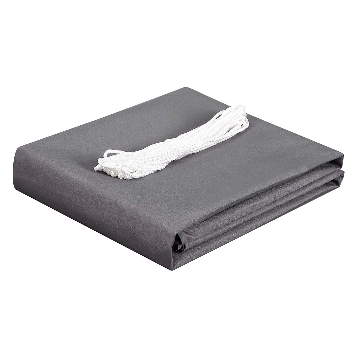 Balcony Privacy Screen - Water-Repellent Polyester - Smoky Gray - Includes Rope and Aluminium Eyelets