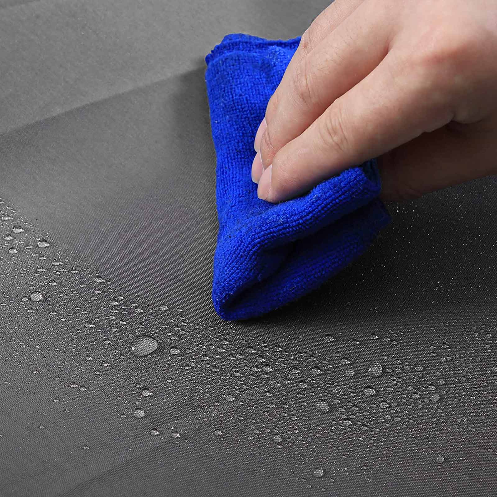 Balcony Terrace Privacy Protector - Water-Repellent Polyester - Smoky Grey - Includes Rope and Aluminium Eyelets
