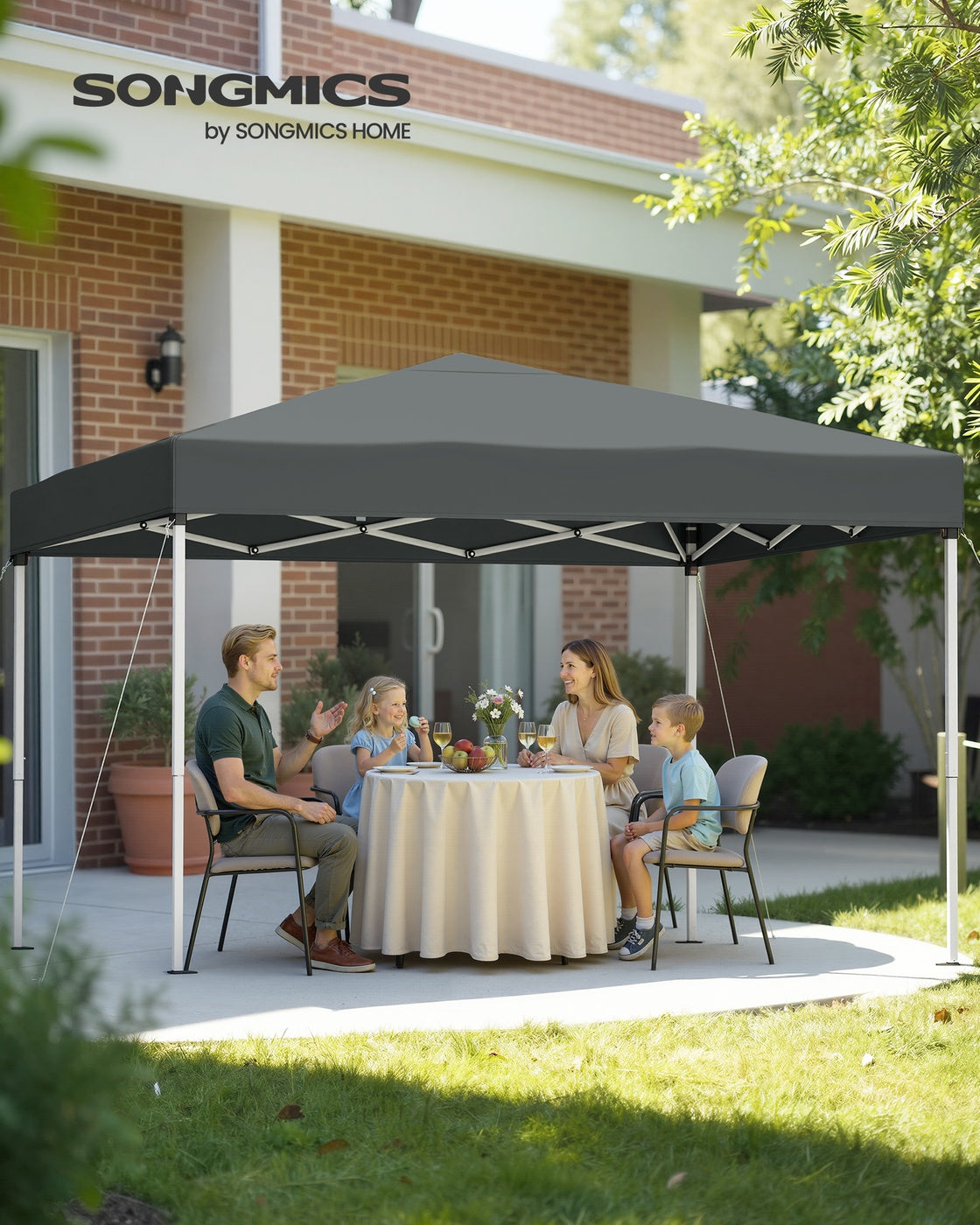 Pop Up Gazebo - 3m x 3m - Steel - UPF 50+ UV Protection