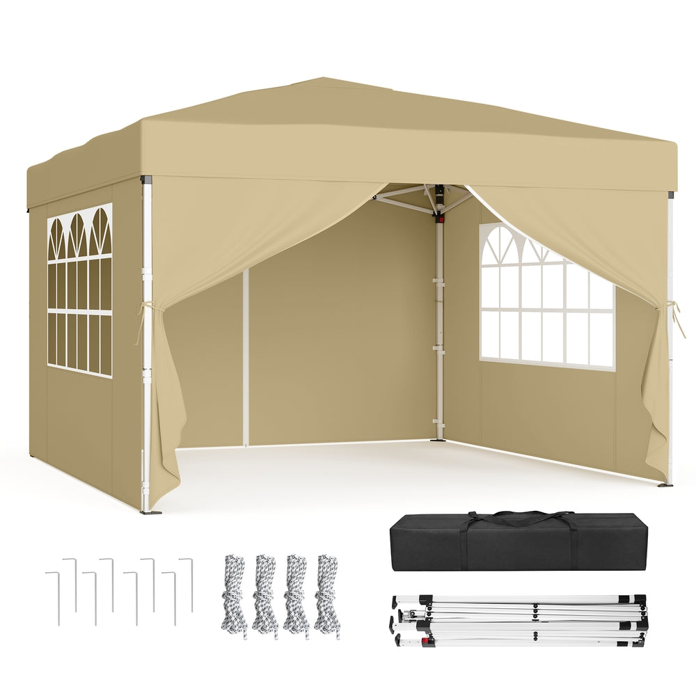 Pop Up Gazebo - 9.4L - PE Plastic - UV Protection