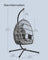 Outdoor Hanging Egg Chair - 38.6L x 40.6W x 76.8H - Steel - Foldable Basket