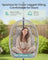 Outdoor Hanging Egg Chair - 1 Seater - Steel - Foldable Basket