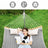 Double Hammock - Oxford Fabric - Gray - Padded with Detachable Bamboo Spreader Bars and Pillow