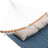 Double Hammock - Oxford Fabric - Blue - Quilted with Pillow and Bamboo Spreader Bars