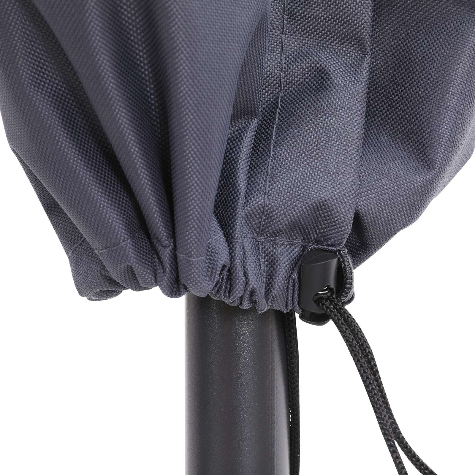 Parasol Umbrella Cover - Waterproof 600D Oxford Fabric - Dark Grey - Includes Rod and Zipper