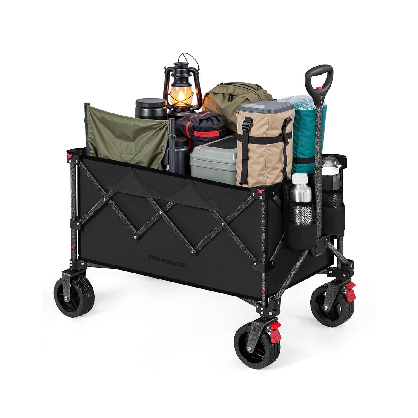 Foldable Trolley - Metal - Slate Grey - 150 L Capacity