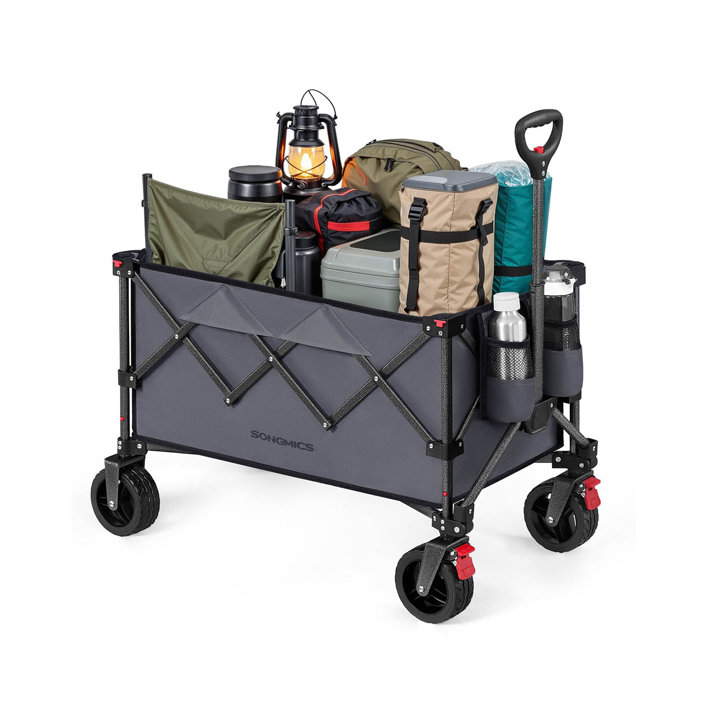 Foldable Trolley - Metal - Slate Grey - 150 L Capacity