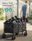 Folding Trolley - Garden and Camping - Ink Black - 52 x 100 x 98 cm