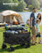 Foldable Camping Cart - Steel - Ink Black - with Adjustable Handle