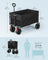 Foldable Camping Cart - Steel - Ink Black - with Adjustable Handle