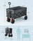 Foldable Camping Cart - Steel - Dove Grey - with Adjustable Handle