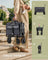Foldable Camping Trolley - Steel - Slate Grey - 4 Reinforced Wheels