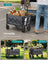 Foldable Camping Trolley - Steel - Slate Grey - 4 Reinforced Wheels