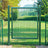 Garden Door - Metal - Green - Lockable Outdoor Gate with Fence