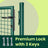 Garden Door - Metal - Green - Lockable Outdoor Gate with Fence