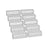 Gabion Cage - Galvanized Metal - Silver - 100 x 30 x 30 cm with 10 x 5 cm Mesh