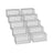 Metal Gabion Cages - Steel - Silver - Garden Fence Stone Basket 100 x 50 x 50 cm