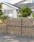 Metal Gabion Cages - Steel - Silver - Garden Fence Stone Basket 100 x 50 x 50 cm