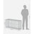 Gabion Basket - Galvanized Metal - Silver - Durable Wire Mesh 10 x 5 cm