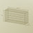 Metal Gabion Basket - Mesh - Silver - Set of 2 for Garden Fence Wall Partition