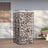 Metal Gabion Cage Basket - Set of 4 - 5 x 10 cm Mesh for Garden Fence Wall Partition - Silver