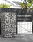 Gabion Basket - Metal - Silver - Garden Fence 100 x 50 x 50 cm