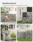 Gabion - Galvanized Steel - Silver - 100 x 80 x 30 cm