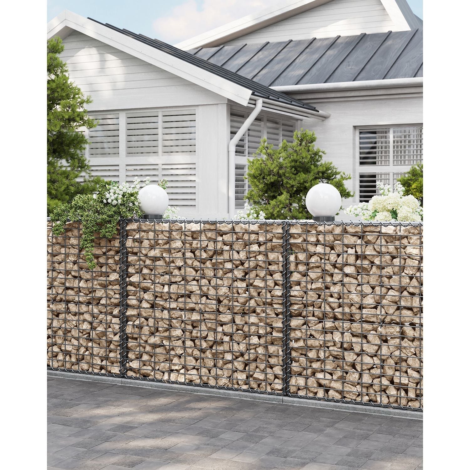 Gabion - 100 x 95 x 30 cm - Galvanized Wire