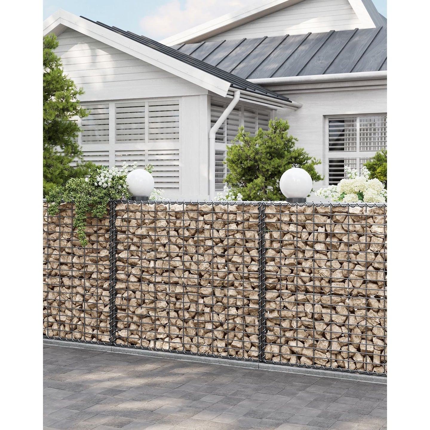Gabion - 100 x 95 x 30 cm - Galvanized Wire