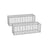 Gabion Cage - Galvanized Metal - Silver - 100 x 30 x 30 cm with 10 x 5 cm Mesh