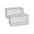 Metal Gabion Cages - Steel - Silver - Garden Fence Stone Basket 100 x 50 x 50 cm