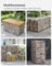 Metal Gabion Cages - Steel - Silver - Garden Fence Stone Basket 100 x 50 x 50 cm