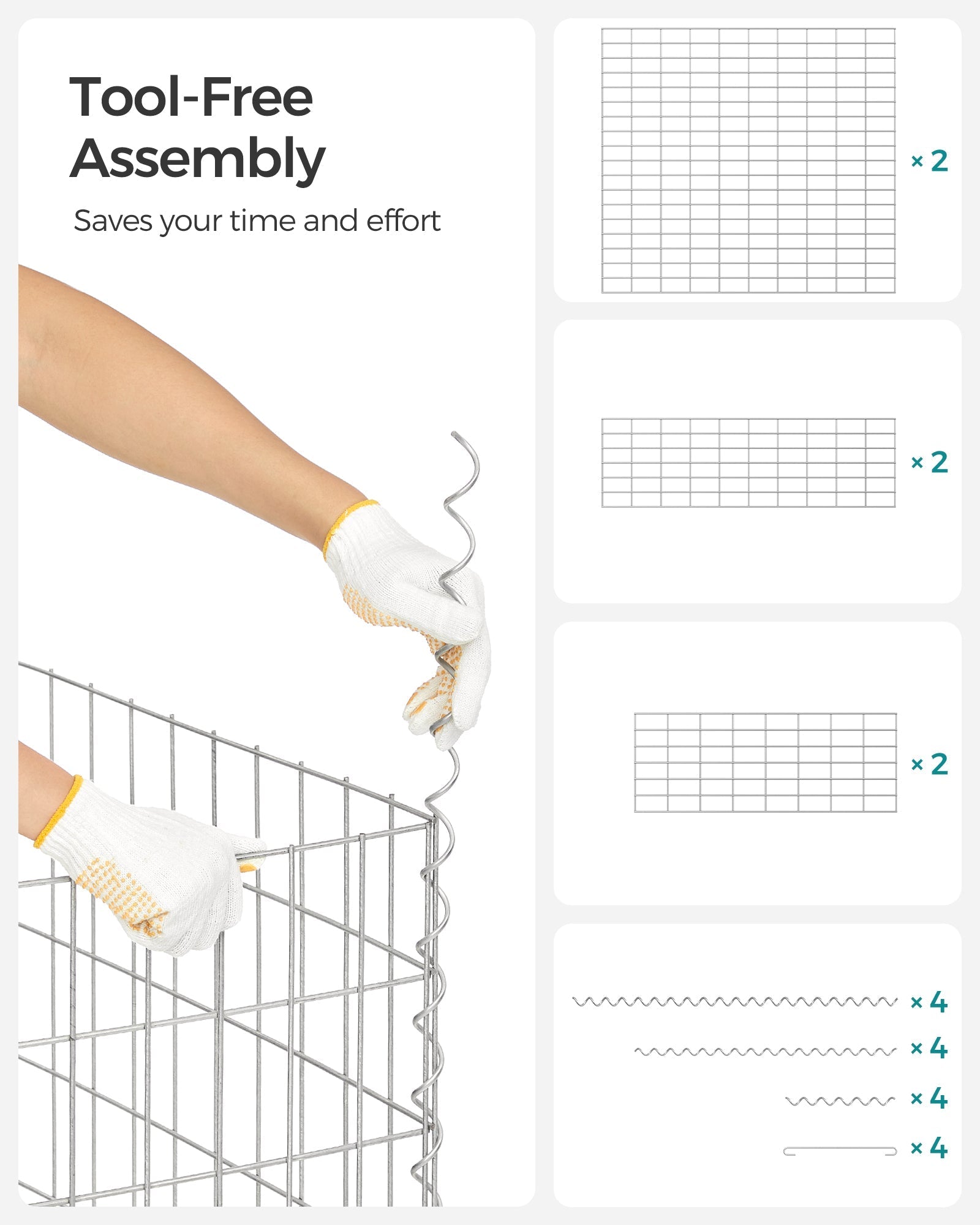Gabion Cage - Metal - Galvanized Wire
