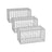 Metal Gabion Cages - Steel - Silver - Garden Fence Stone Basket 100 x 50 x 50 cm