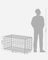 Metal Gabion Cages - Steel - Silver - Garden Fence Stone Basket 100 x 50 x 50 cm