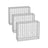 Gabion Cage - 100 x 80 x 30 cm - Galvanized Metal - Durable Wire Mesh 10 x 5 cm