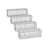 Gabion Cage - Galvanized Metal - Silver - 100 x 30 x 30 cm with 10 x 5 cm Mesh