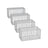 Metal Gabion Cages - Steel - Silver - Garden Fence Stone Basket 100 x 50 x 50 cm