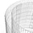 Round Metal Gabion Cage - Galvanised Steel - Silver - Rust-Resistant for Garden Decoration