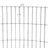 Round Metal Gabion Cage - Galvanised Steel - Silver - Rust-Resistant for Garden Decoration