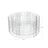 Round Metal Gabion Cage - Galvanised Steel - Silver - Rust-Resistant for Garden Decoration